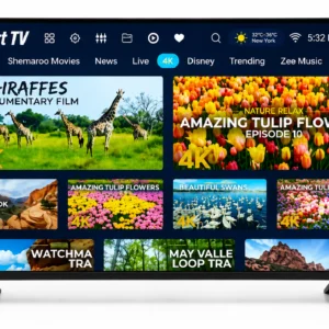 Finetrack 43 Inch Smart LED TV (Bezel-Less)