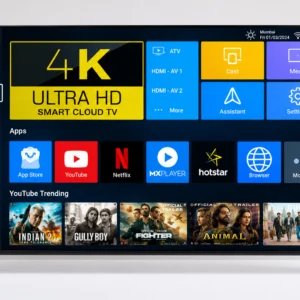 Finetrack 75 Inch 4K Ultra HD Smart LED TV (Bezel-Less)