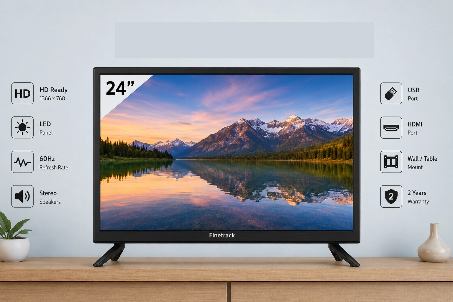 24 Inch Normal Frame LED TV