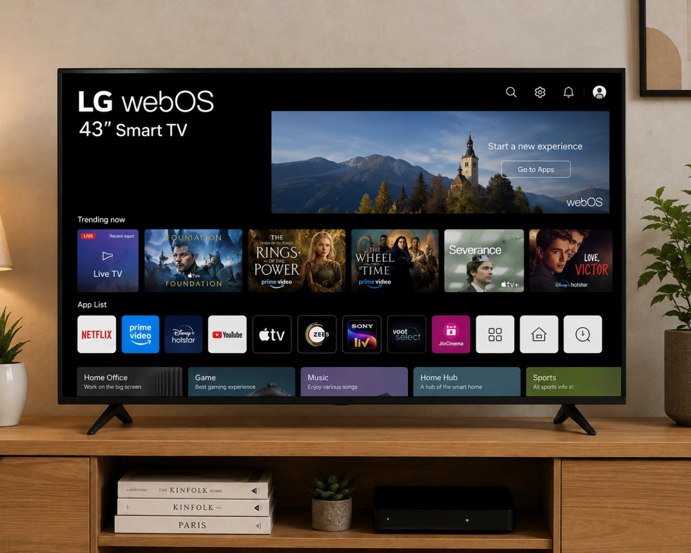 43 Inch LG WebOS Smart TV