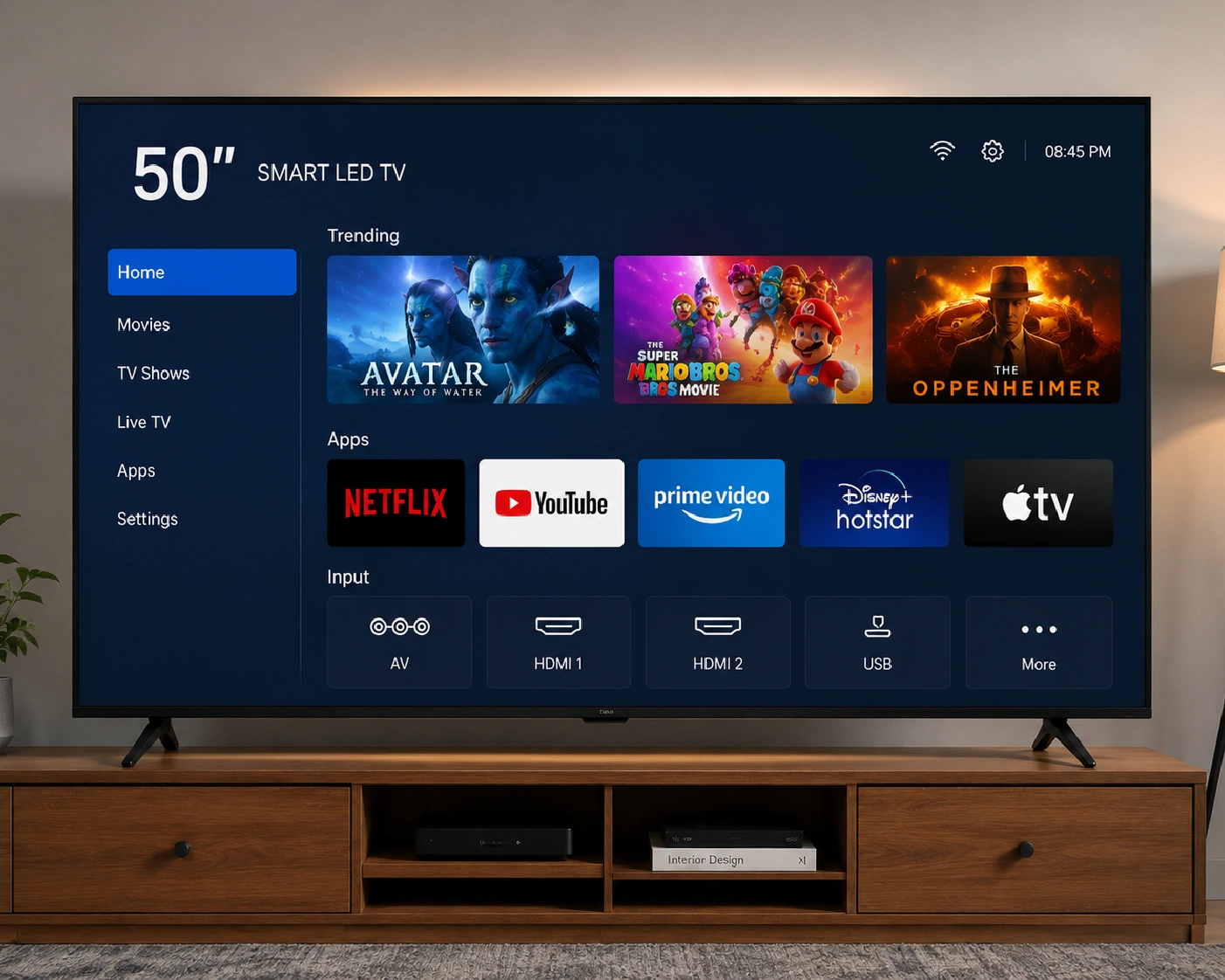 50 Inch Smart LED TV