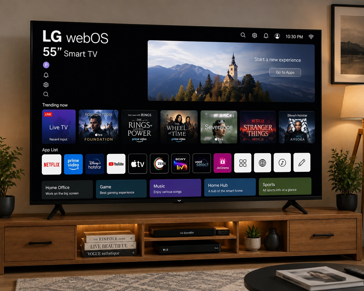 55 Inch LG WebOS Smart TV