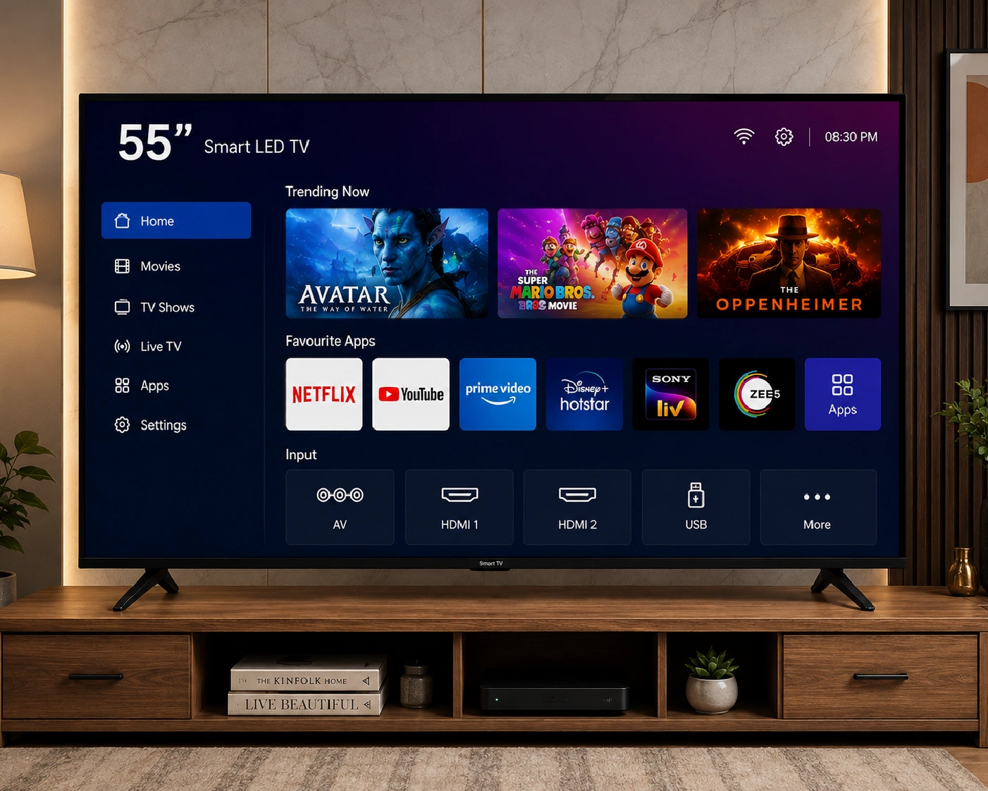55 Inch Smart LED TV