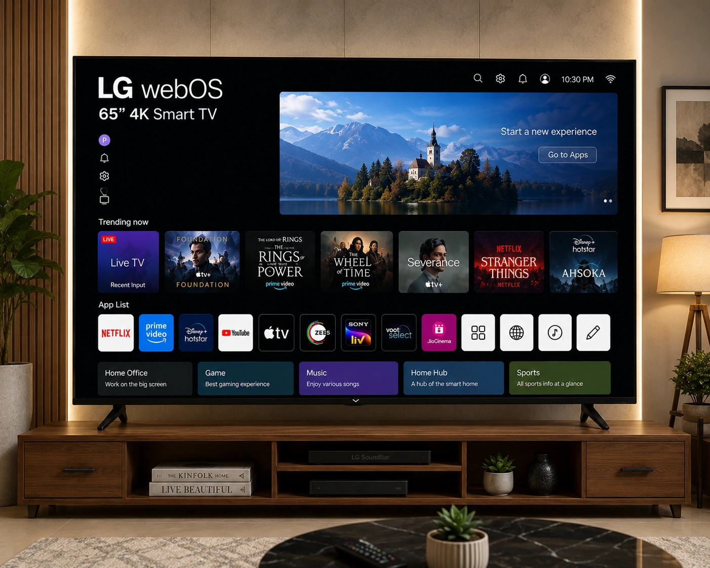 65 Inch LG WebOS Smart TV