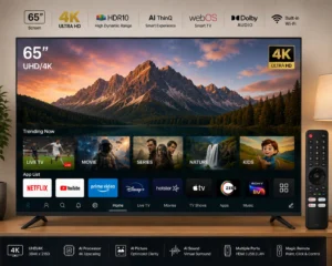 65 Inch Smart FL WebOS Remote TV
