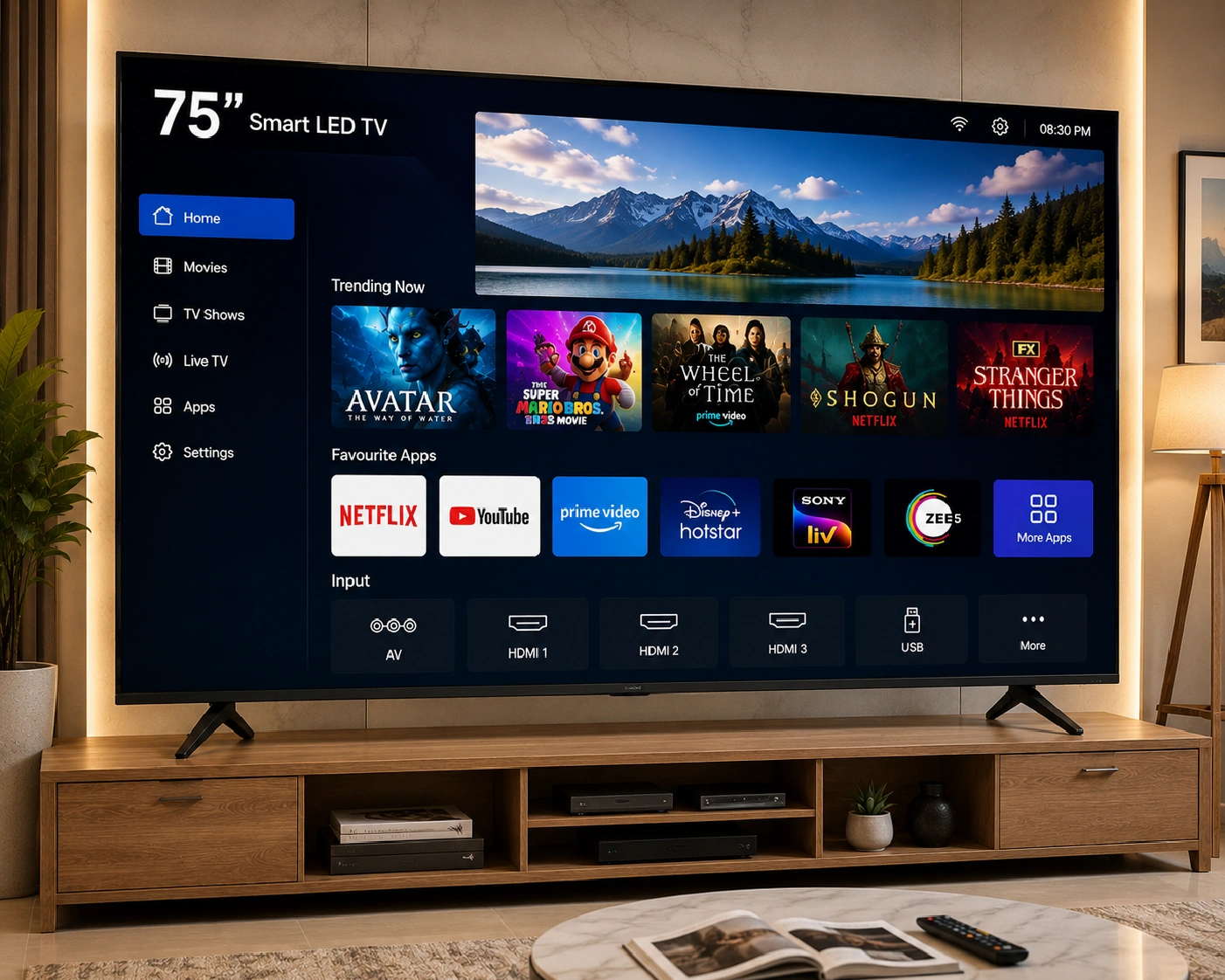 75 Inch Smart LED TV